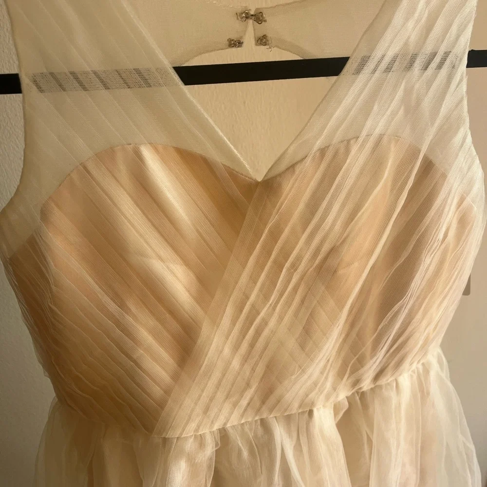Tulle illusion girl flower girl wedding formal Glinda pink NEW sweetheart dress - Picture 11 of 12